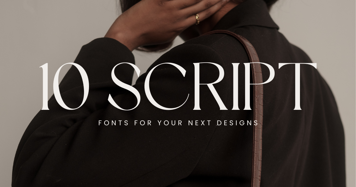 Best free script Fonts for graphic designers