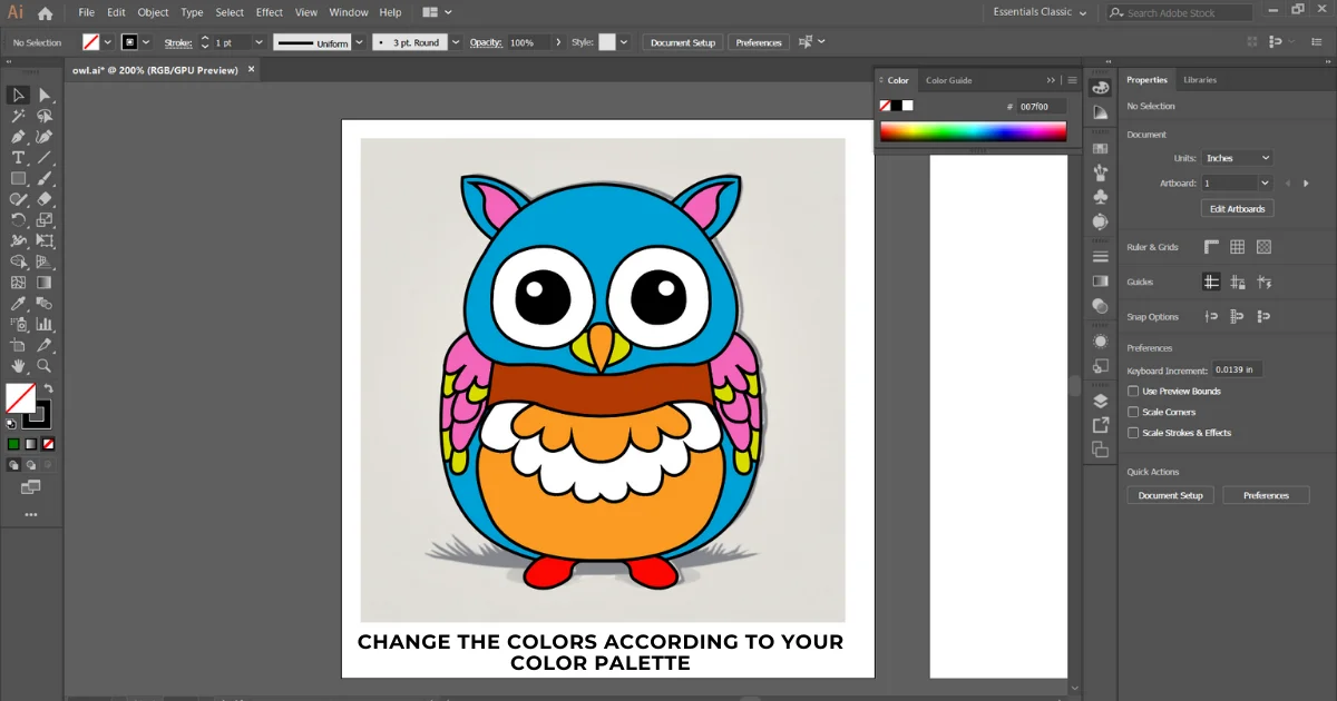 how to design enamel pin easy tutorial illustrator , changing color of design