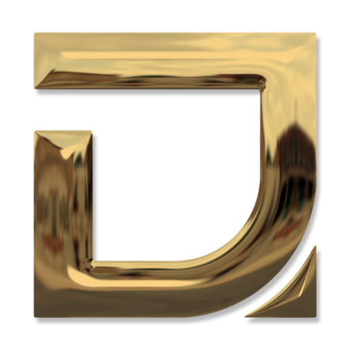 dhizign graphics agency 3d logo letter d in golden effect