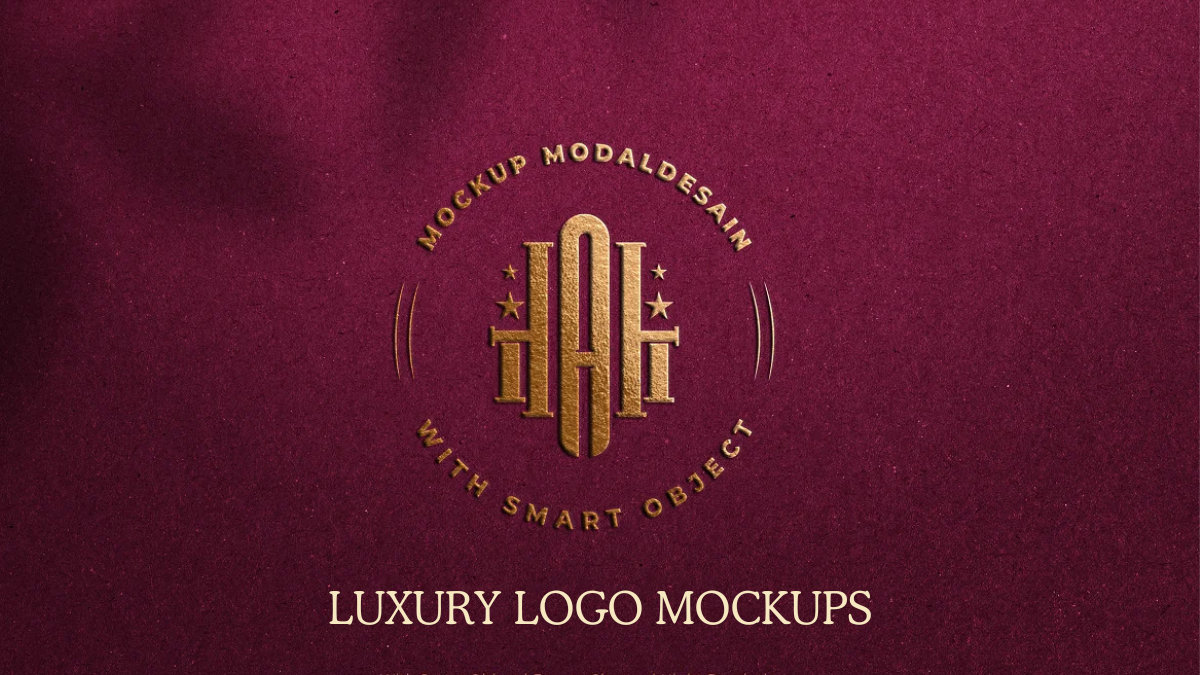 3d style luxury logo mockups