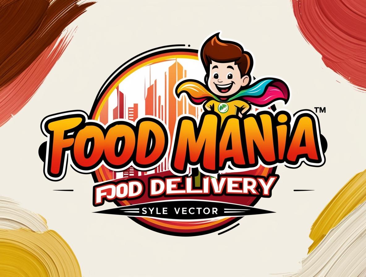 vector logo design using phoenix leonardo ai for food delivery business